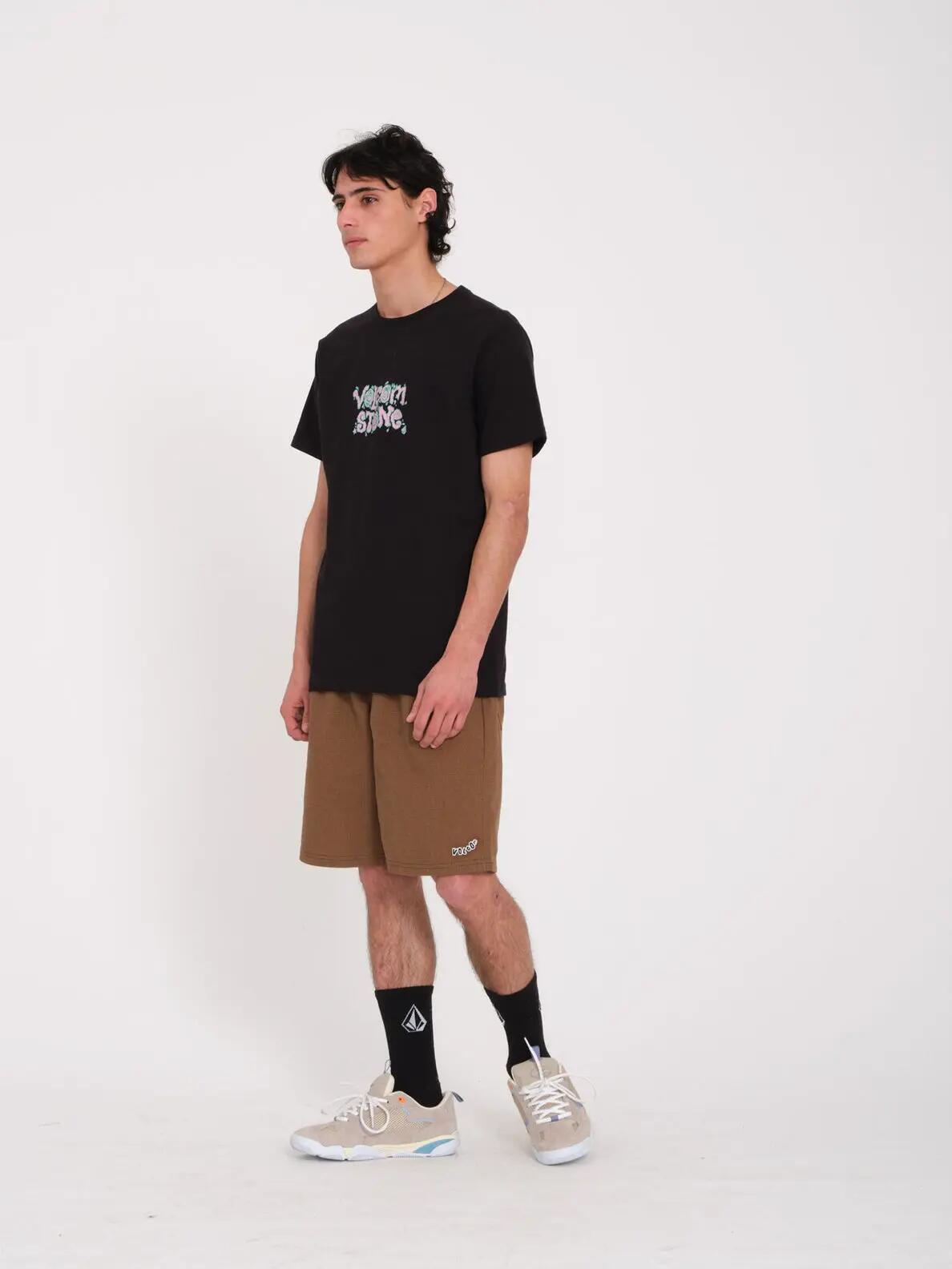 Camiseta - Skate - Unisex - Estampada Justin Hager In Type SS - Negro 3/4