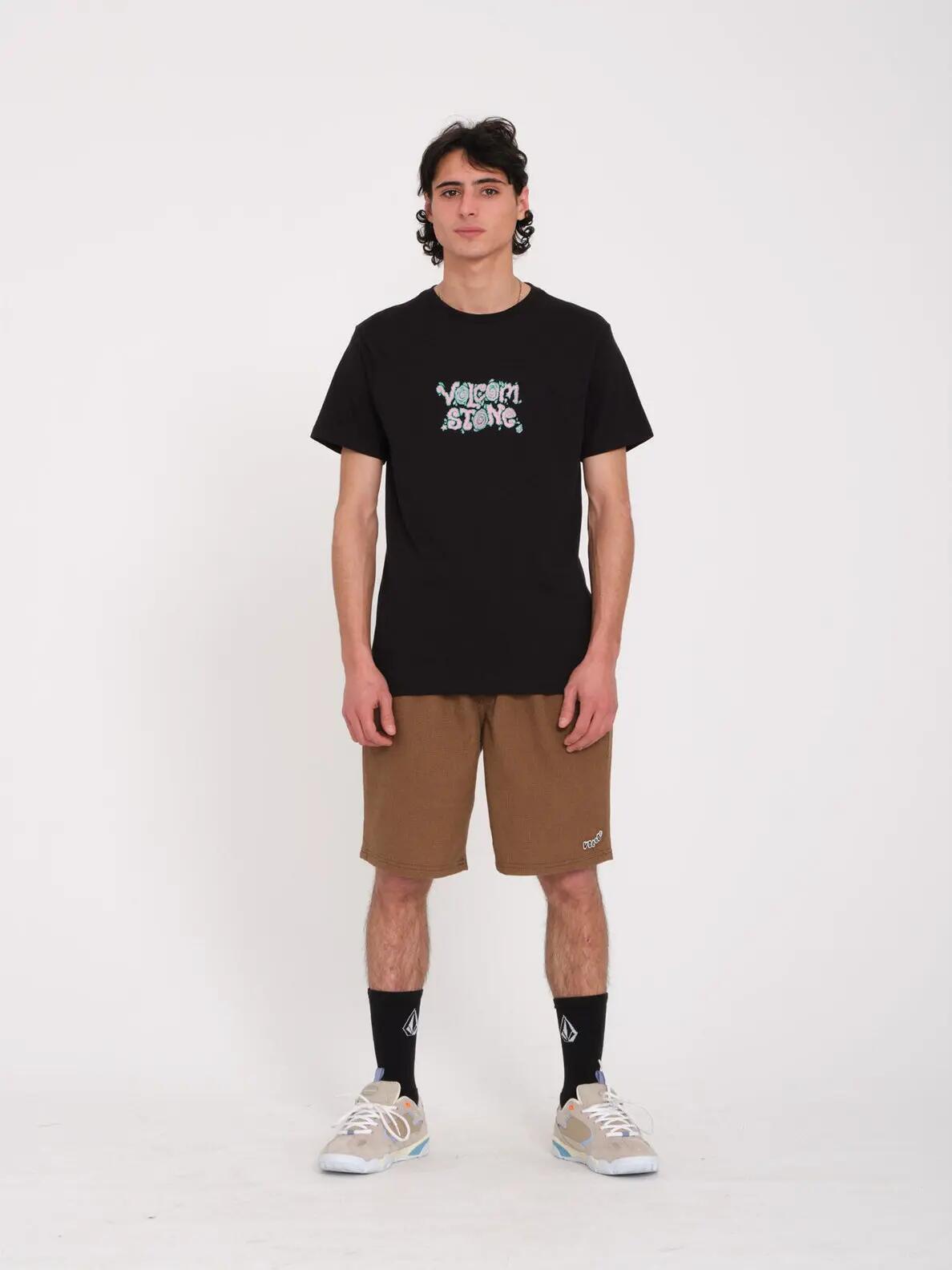 Camiseta - Skate - Unisex - Estampada Justin Hager In Type SS - Negro 2/4