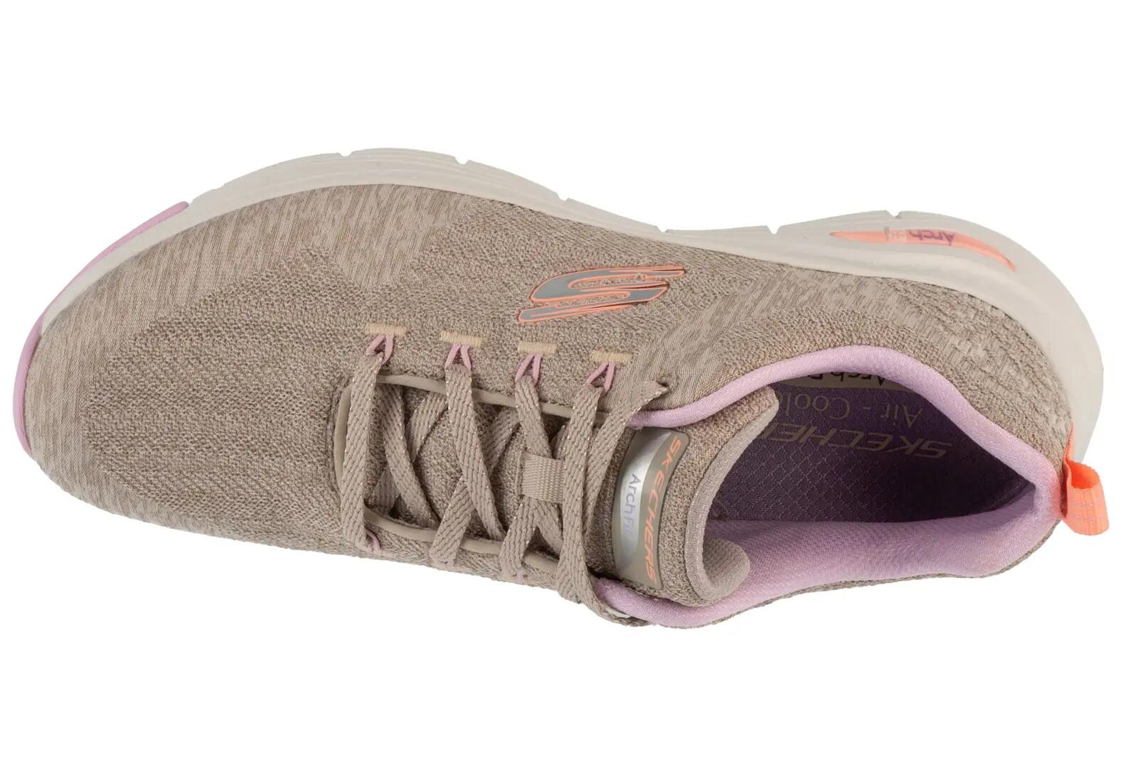 Chaussures Skechers Arch Fit Comfy Wave Beige 3/4