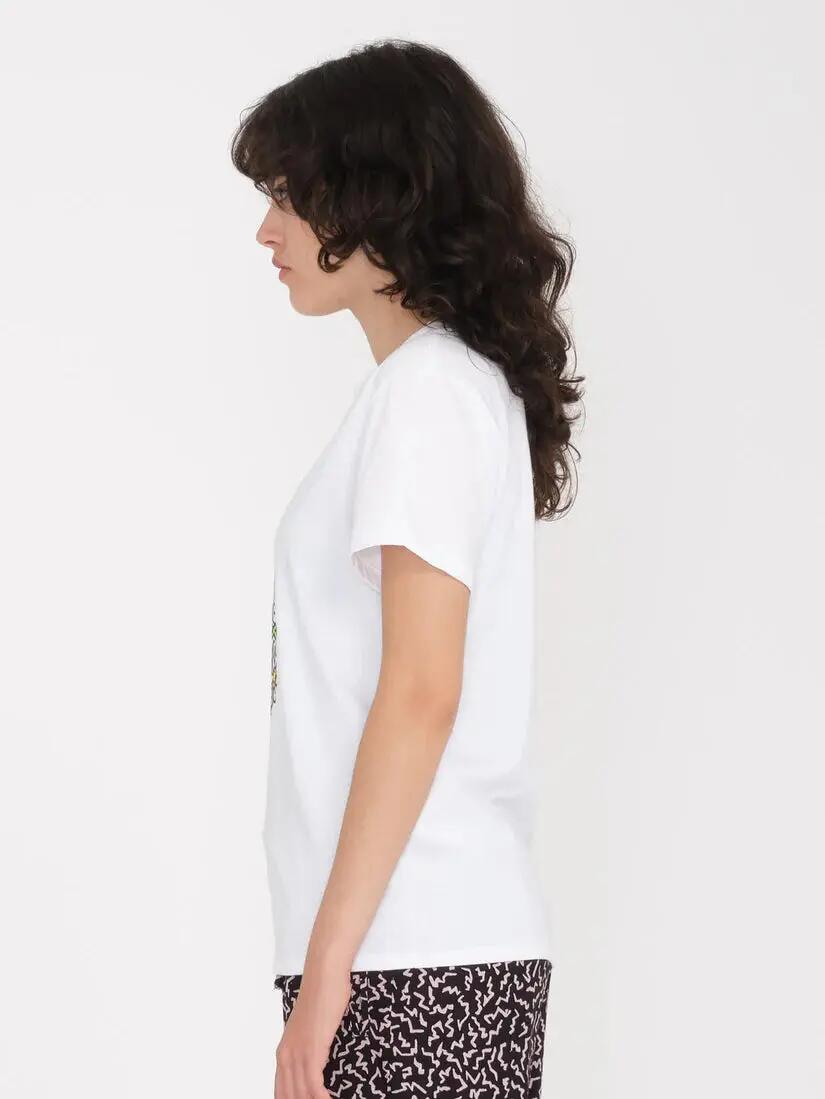 T-shirt - Monopatim - Mulher - Regular fit, estampado Radical Daze - White 3/4
