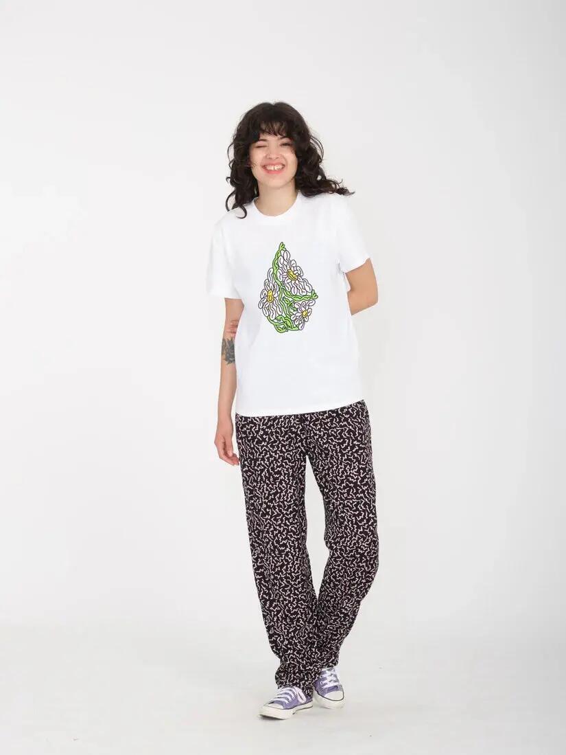 T-shirt - Monopatim - Mulher - Regular fit, estampado Radical Daze - White 4/4