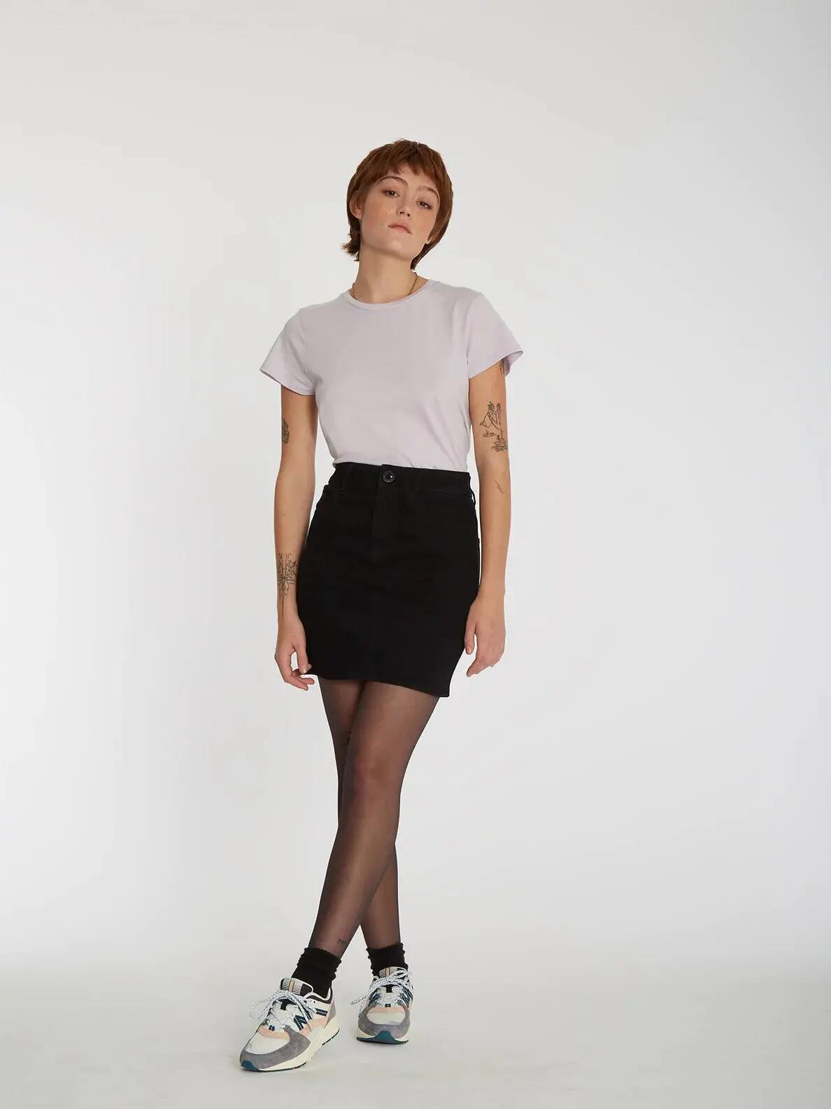 T-shirt - Skate - Mulher - Stone Blanks Tee Lavender - Branco/Lavanda 3/3