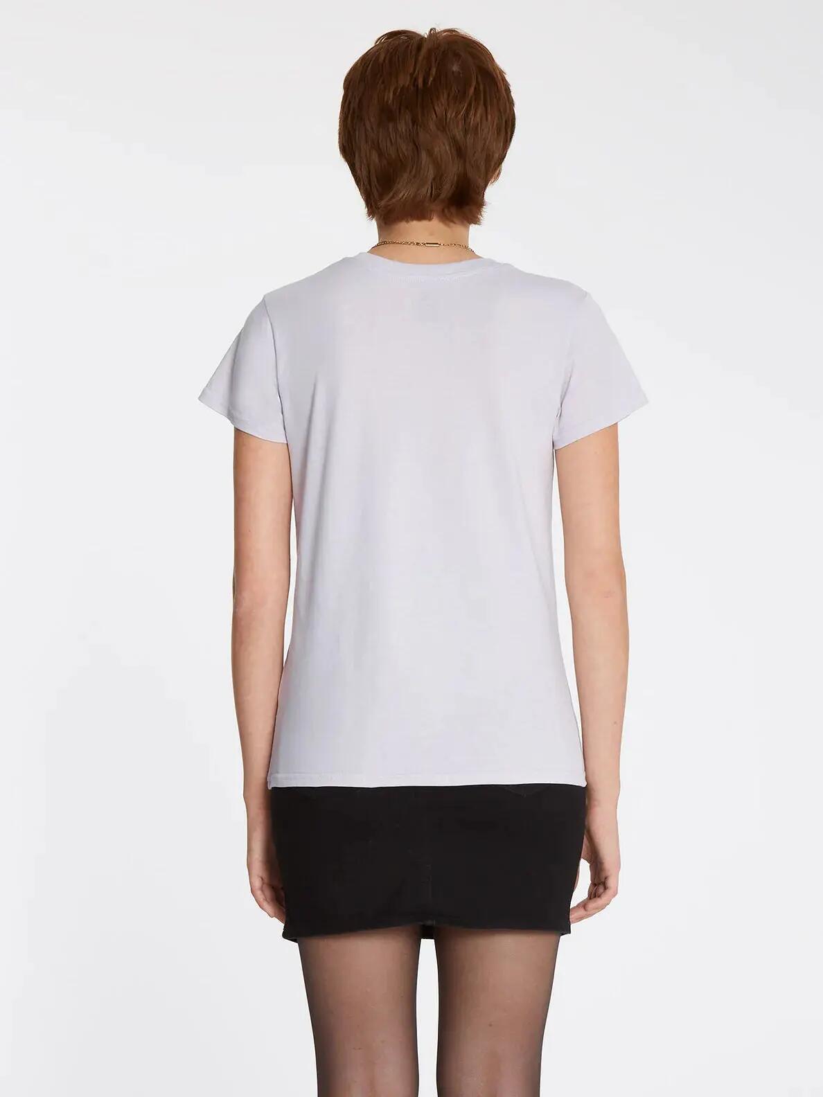 T-shirt - Skate - Mulher - Stone Blanks Tee Lavender - Branco/Lavanda 2/3
