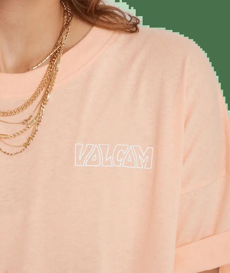 T-shirt - Skate - Mulher - Gráfica, corte regular - Voltrip Tee Coral - Coral 3/3