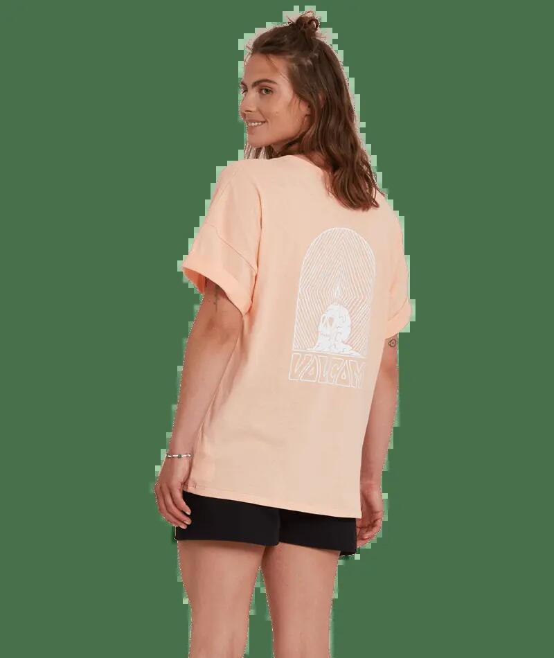 T-shirt - Skate - Mulher - Gráfica, corte regular - Voltrip Tee Coral - Coral 2/3