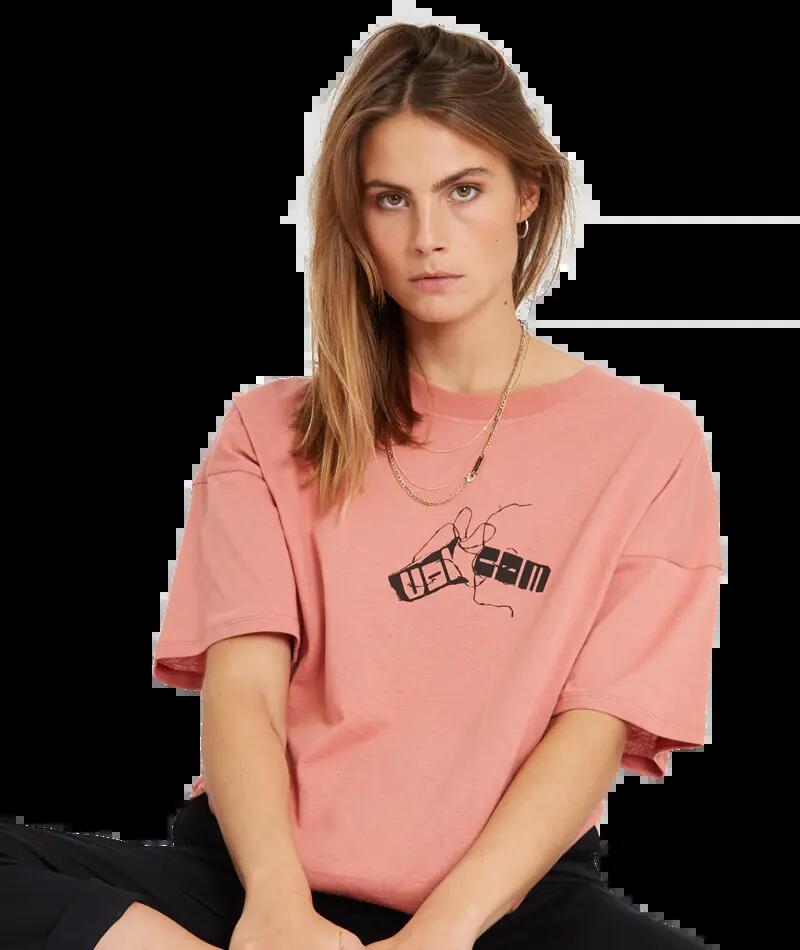 T-shirt - Skate - Mulher - Estampado, corte regular - Voltrip Tee Sepia - Rosa 4/4