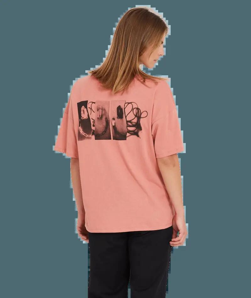 T-shirt - Skate - Mulher - Estampado, corte regular - Voltrip Tee Sepia - Rosa 2/4