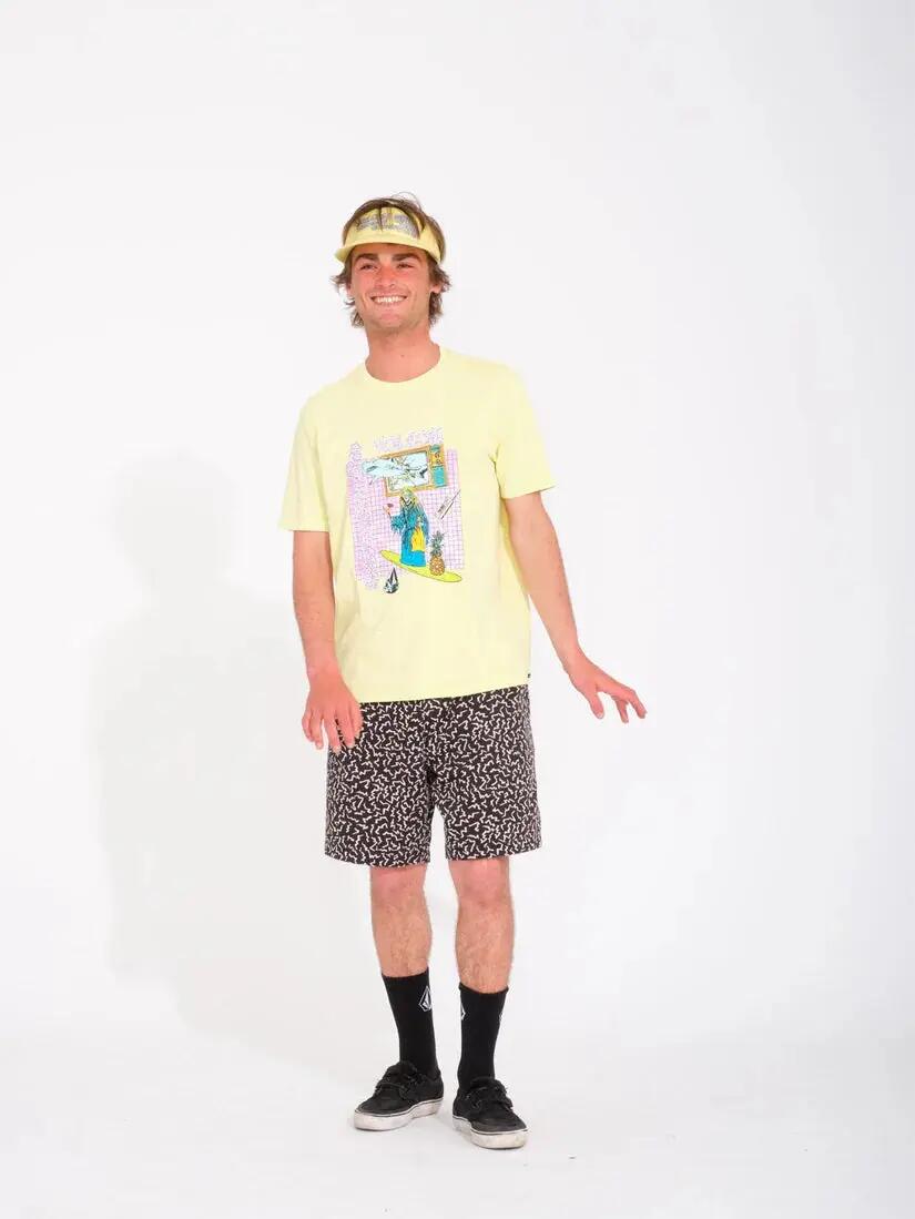 T-shirt - Monopatin - Unissexo - Estampado Frenchsurf - Aura Yellow 4/4