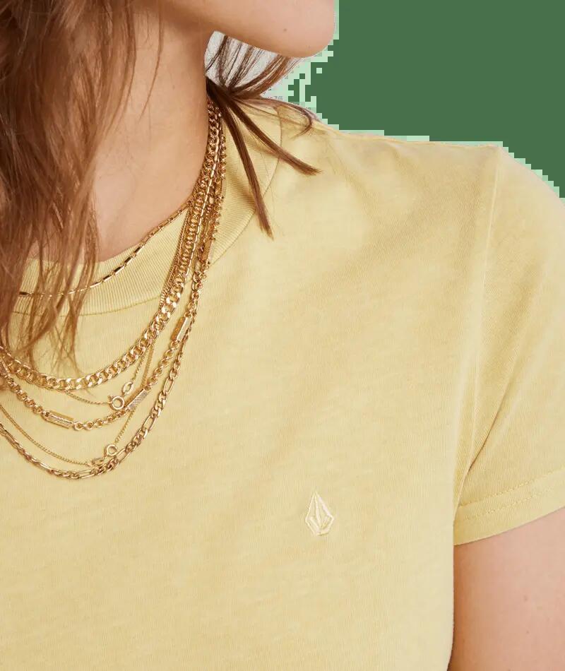 T‑shirt - Skate - Unissexo - Corte regular, logotipo - Solid Stone Emb Tee Wheat 3/3
