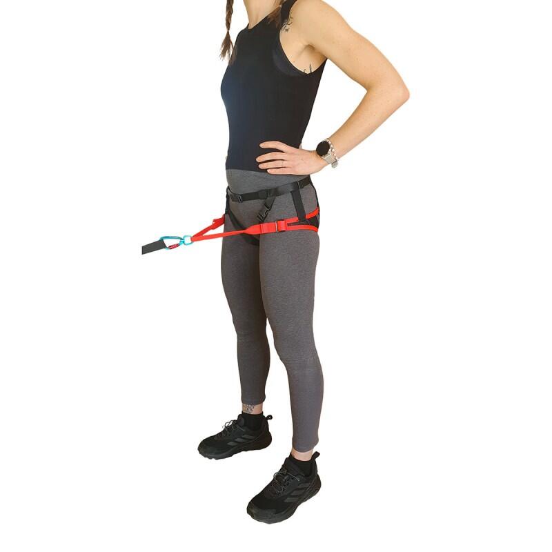 Inlandsis - Aircross 2.0 - Baudrier Canicross Performance - Baudrier - Noir|rouge - Adulte - Decathlon
