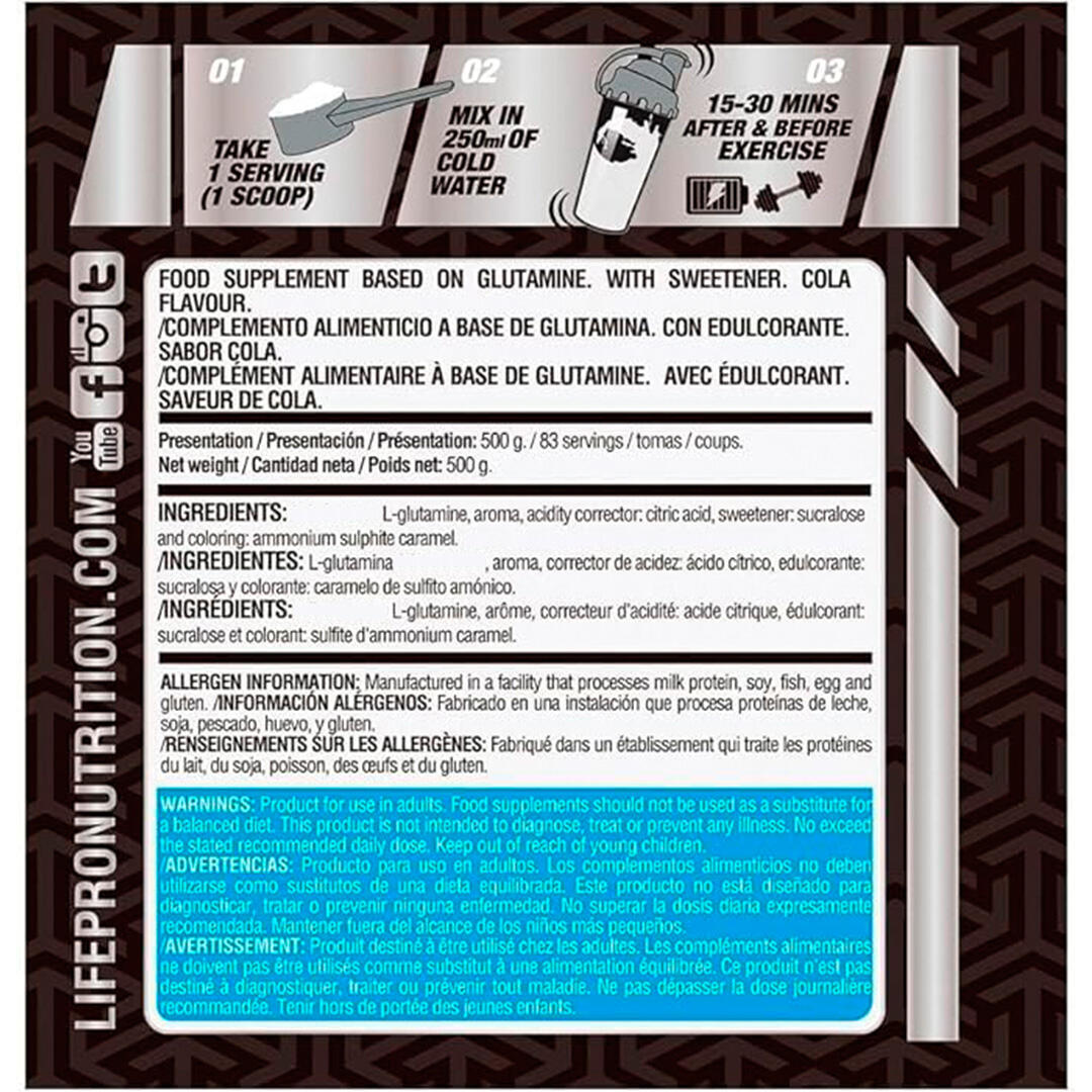 Glutammina - 500g LifePRO Cola 2/5