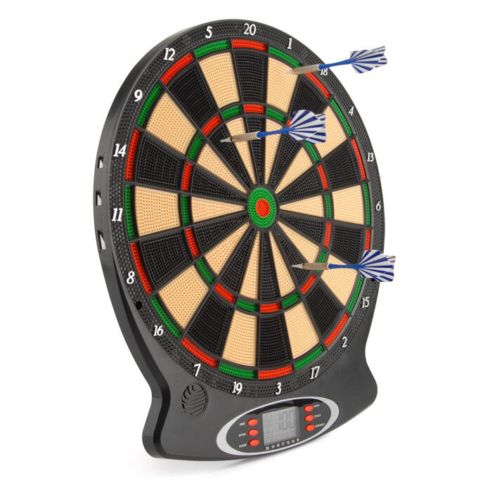 TOYRIFIC Toyrific Children's Electronic Dartboard, LED Display, Plastic Tip Darts, Black