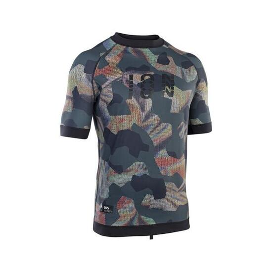 Lycra-Top ION Maze SS Herren grau-camo