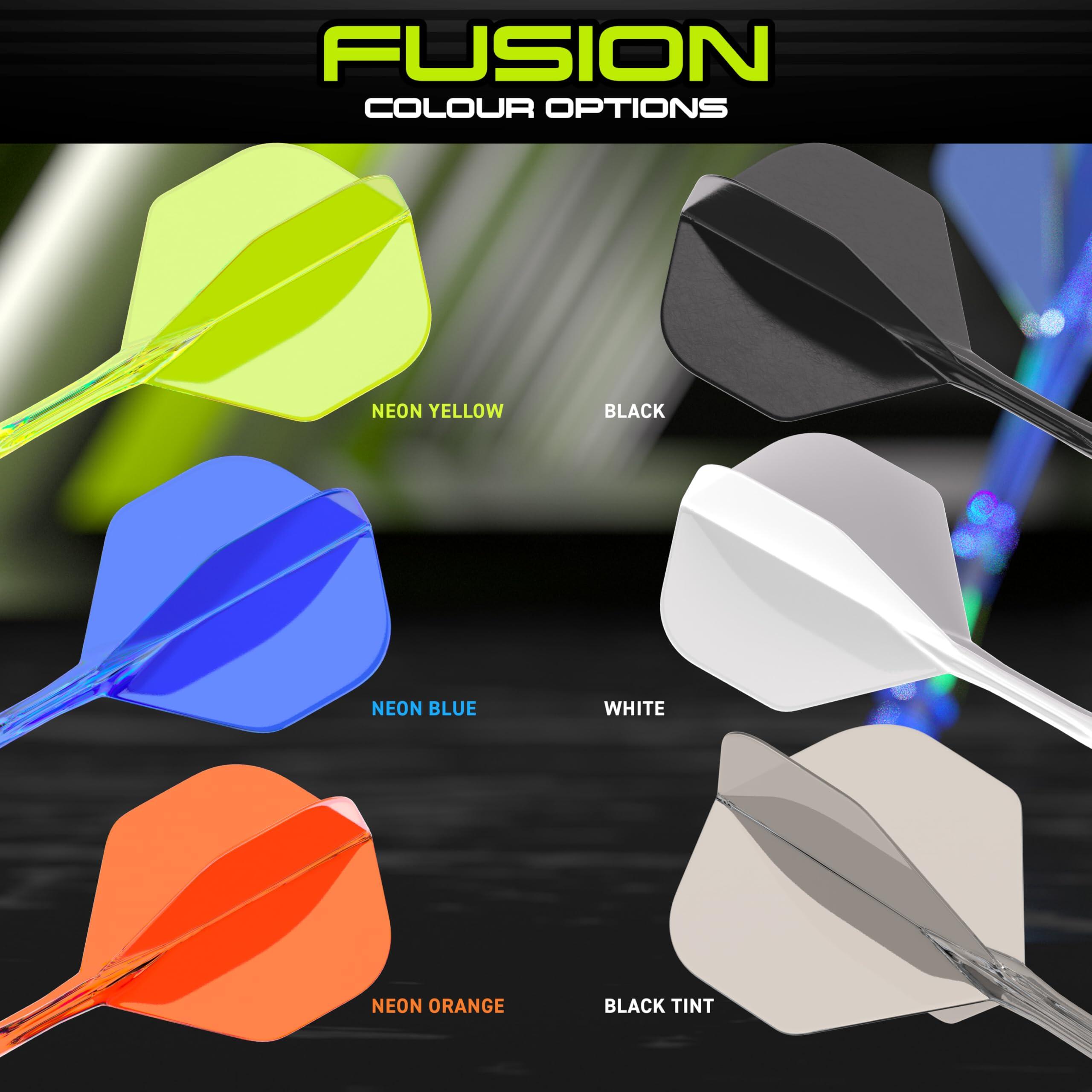 Integrované letky a násadky Winmau Fusion No2, krátké násadky 5/7