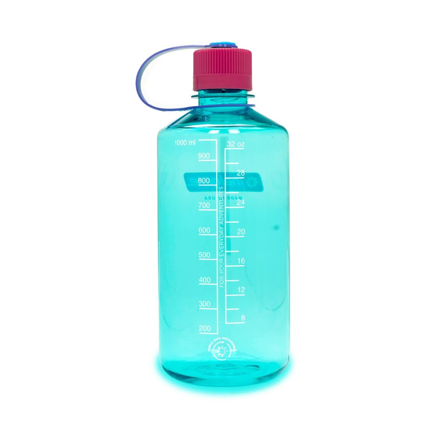 1L Narrow Mouth Sustain Water Bottle Made From 50% Plastic Waste  Turquoise