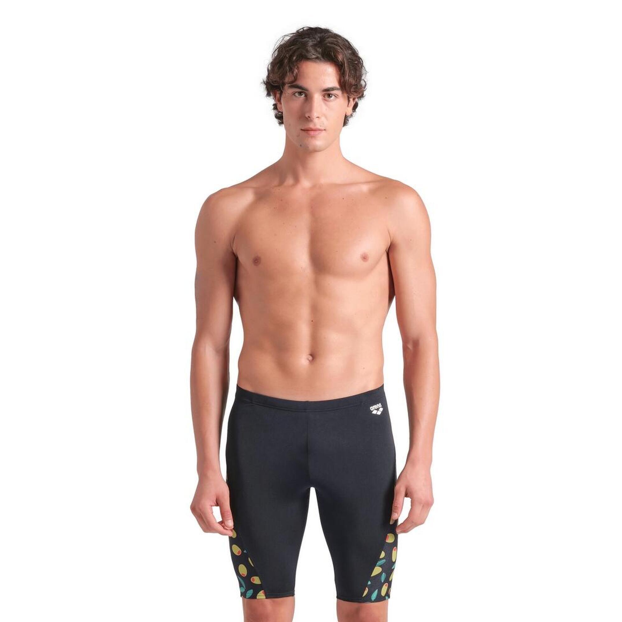 ARENA Pánské plavky arena Performance Funny Prints Olives Swim Jammer