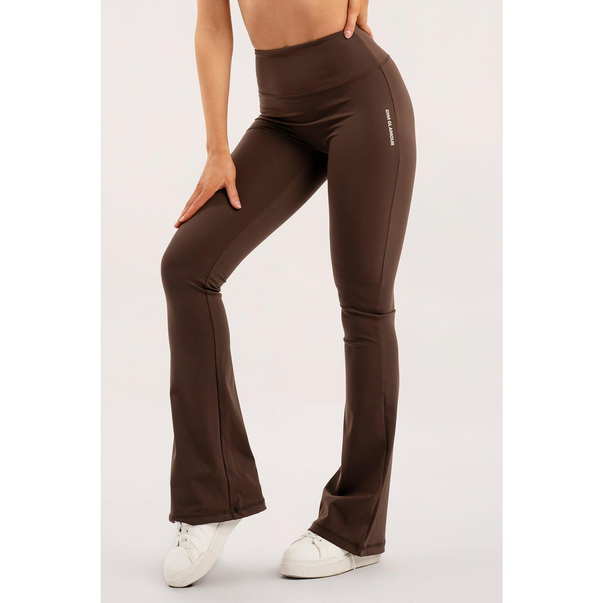 Spodnie fitness damskie Gym Glamour dzwony