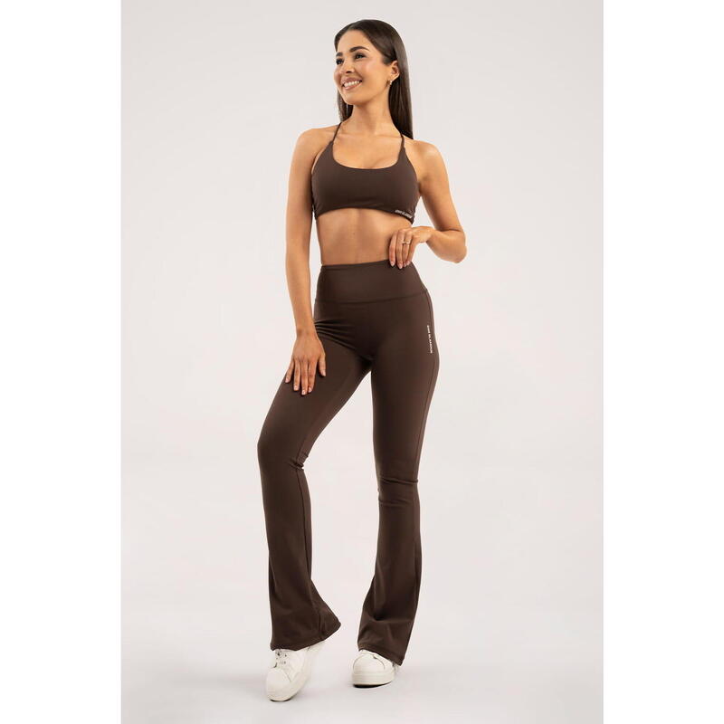 Spodnie fitness damskie Gym Glamour dzwony