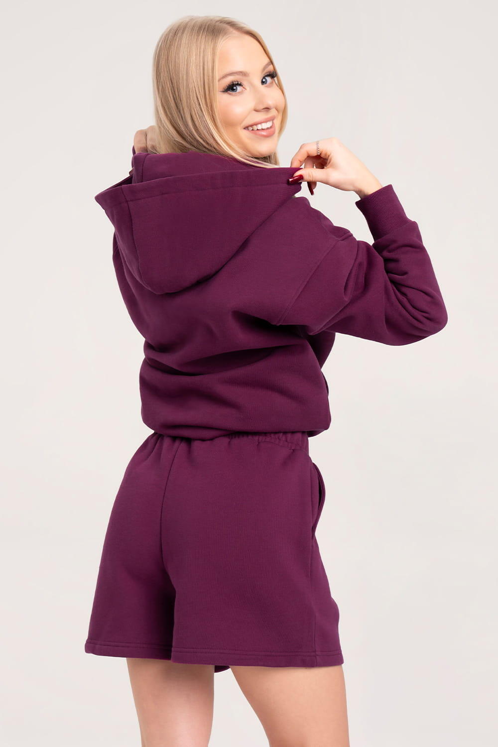 Sweatshirt à capuche femme Gym Glamour Classic 3/4