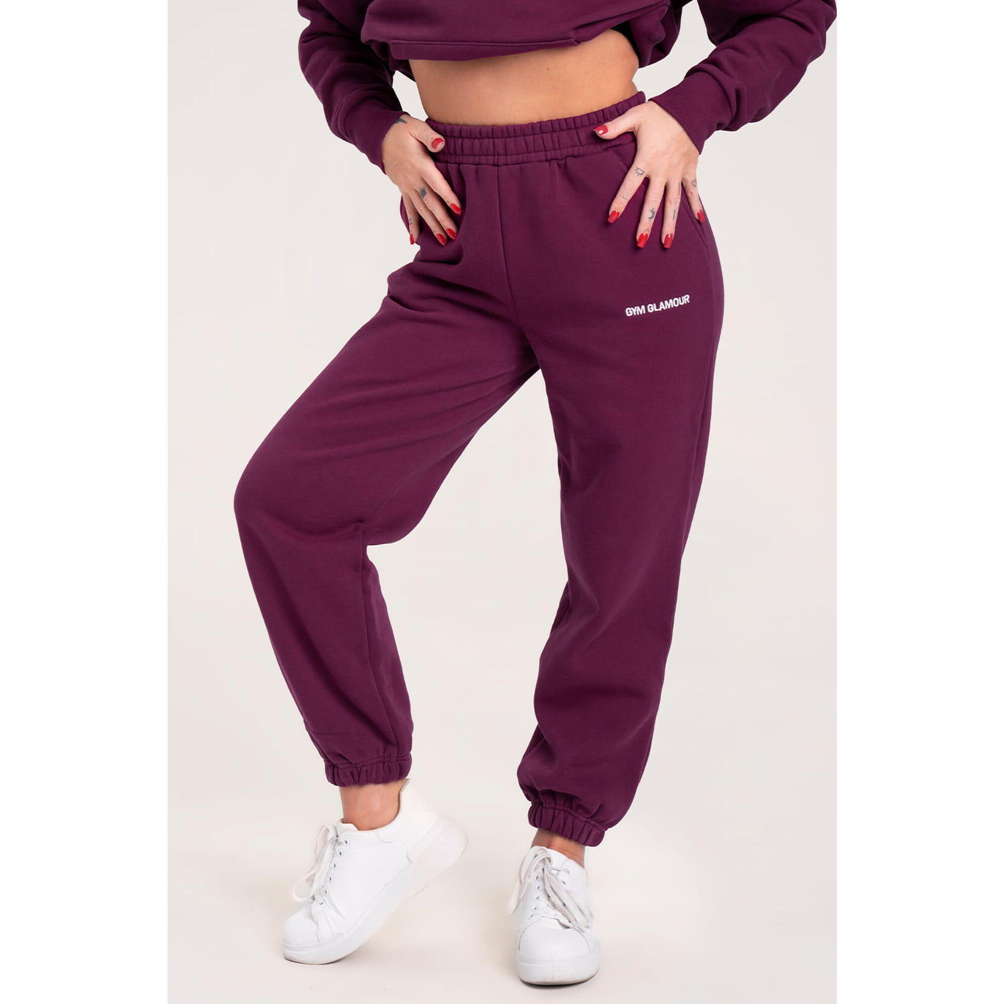 Spodnie fitness damskie Gym Glamour dresowe