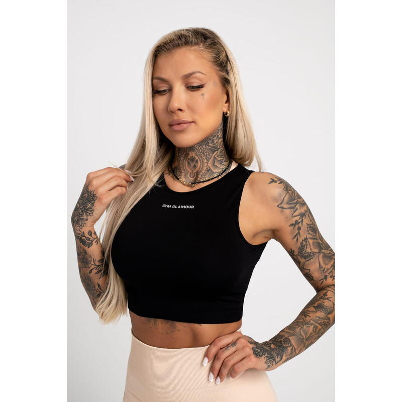 Top fitness damski Gym Glamour wiązany
