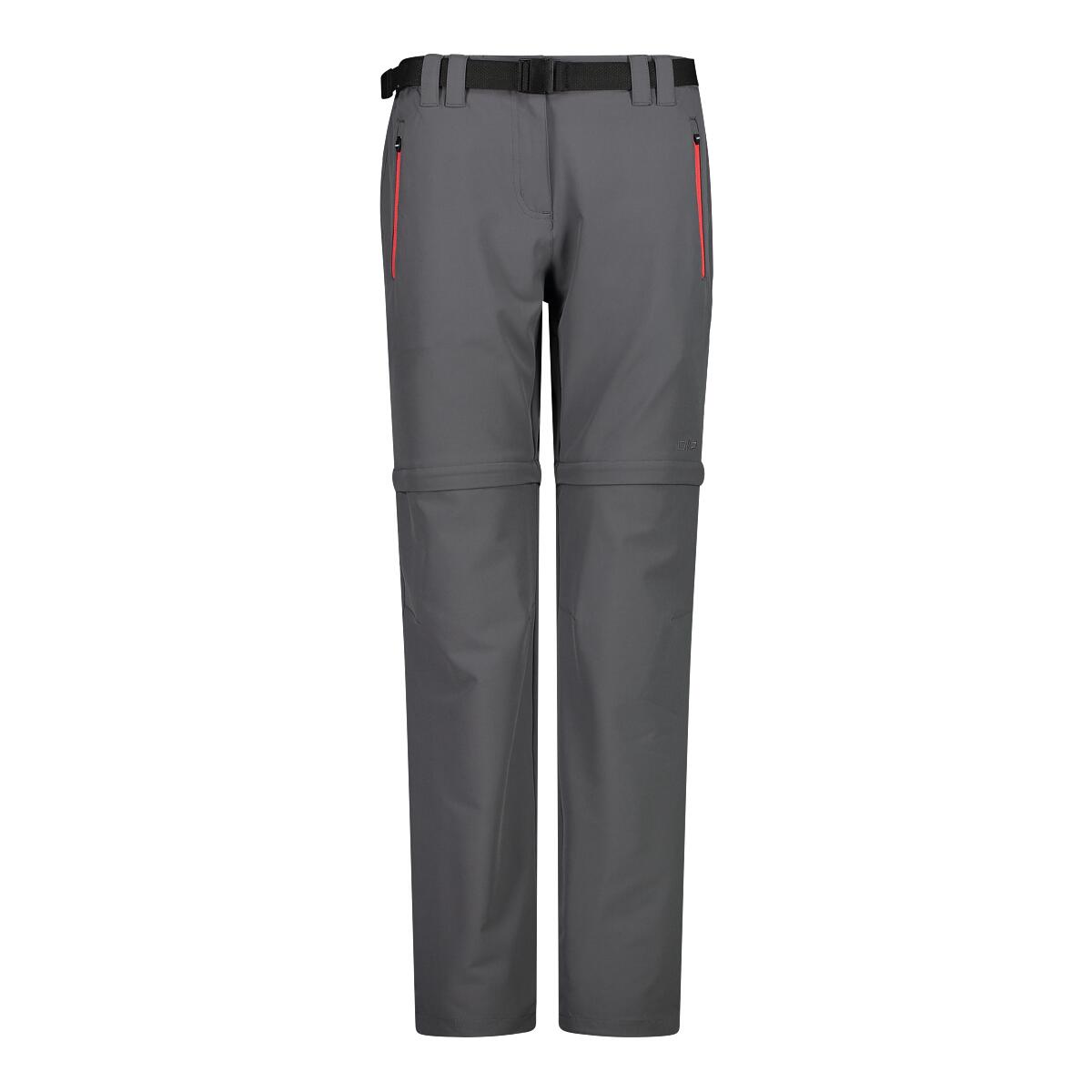 Pantaloni Sportivi Tecnici Donna CMP - Poliestere Elasticizzato, Dry Function, Antiodore, Vita Alta Con Coulisse