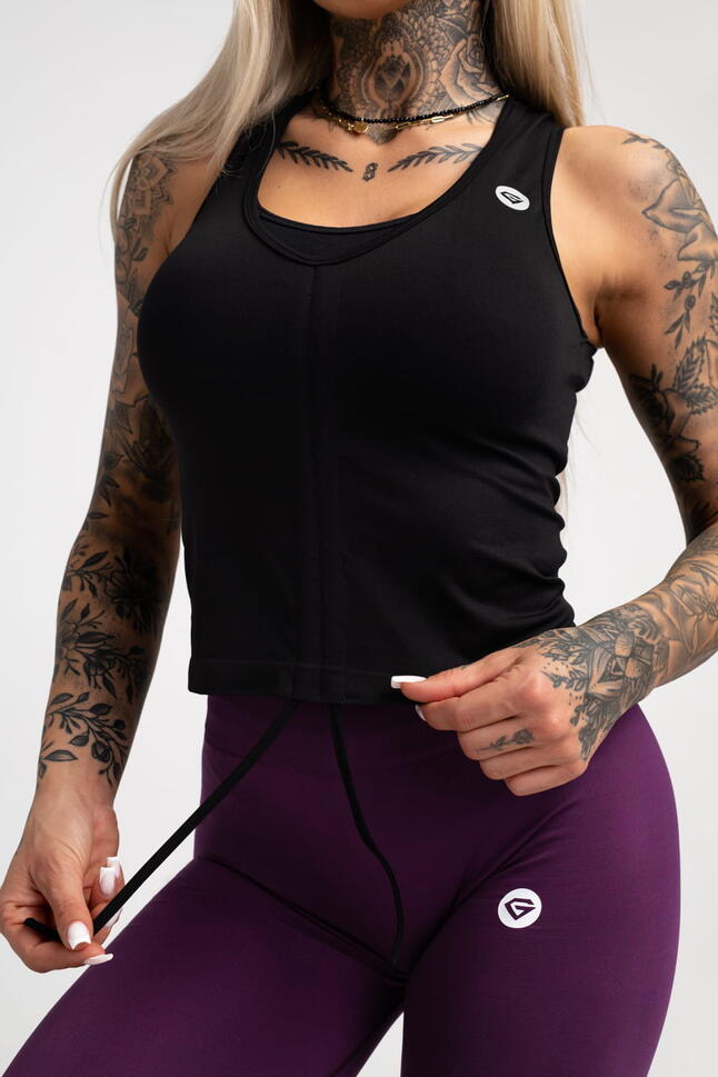 Top fitness damski Gym Glamour ściągany