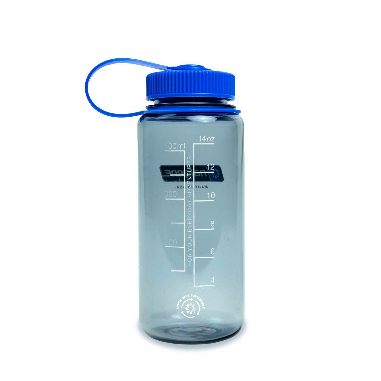 500ml Wide Mouth Sustain Water Bottle - Made From 50% Plastic Waste - Grey 3/4
