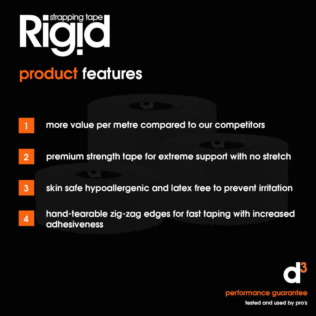 Rigid Strapping Tape Rayon Tan Zinc Oxide 38mm x 15m - 6 Rolls 5/7