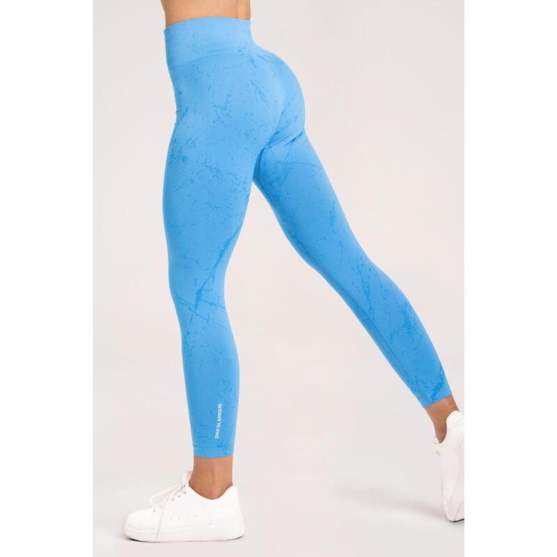 Legginsy fitness damskie Gym Glamour marble