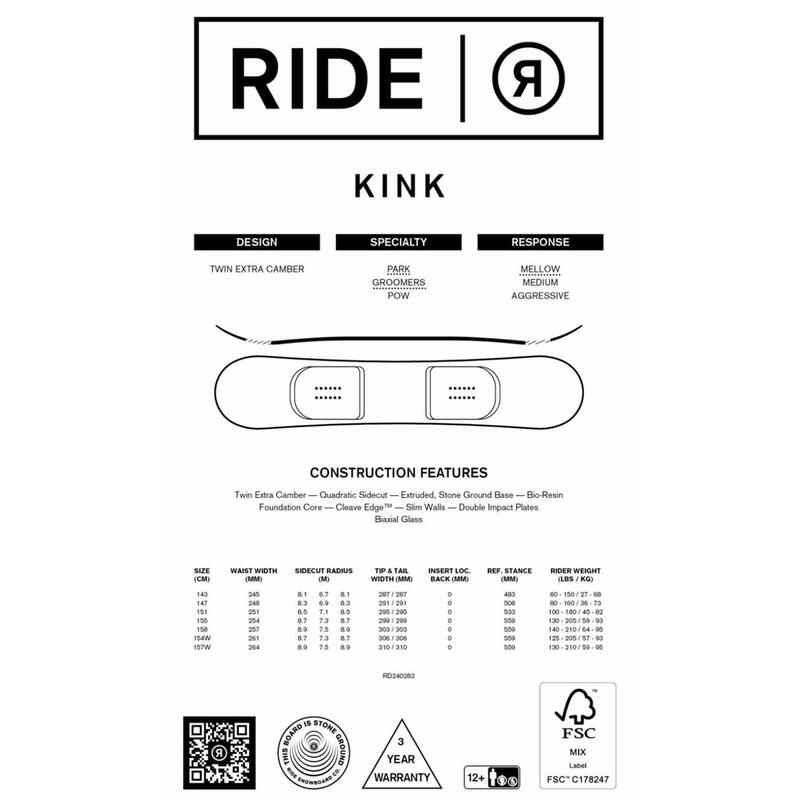 Deska snowboardowa męska Ride Kink Wide