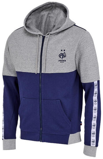 Sweat zippé capuche FFF - Collection officielle Equipe de France de Football