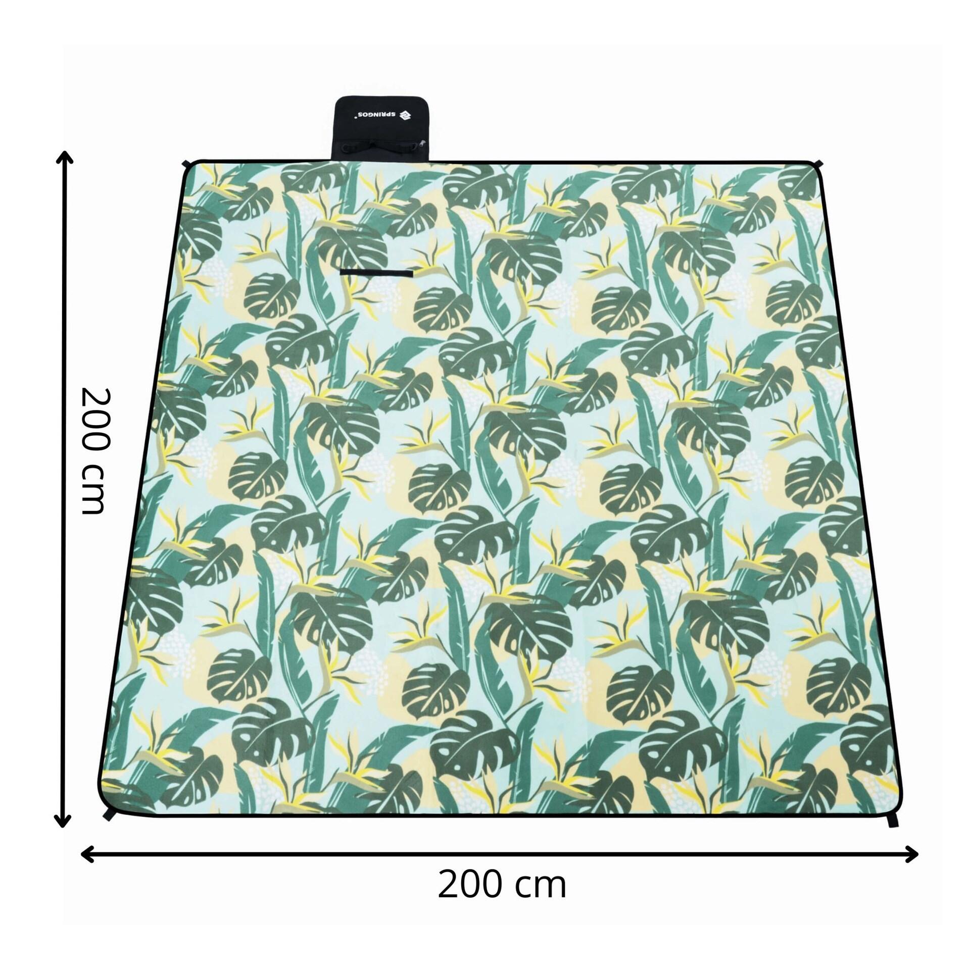 Koc plażowy Springos 200x200 cm składany z izolacją 7/7