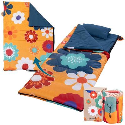 Gebraucht -Deckenschlafsack Sovro 190 Flower - 3 Jahreszeiten
