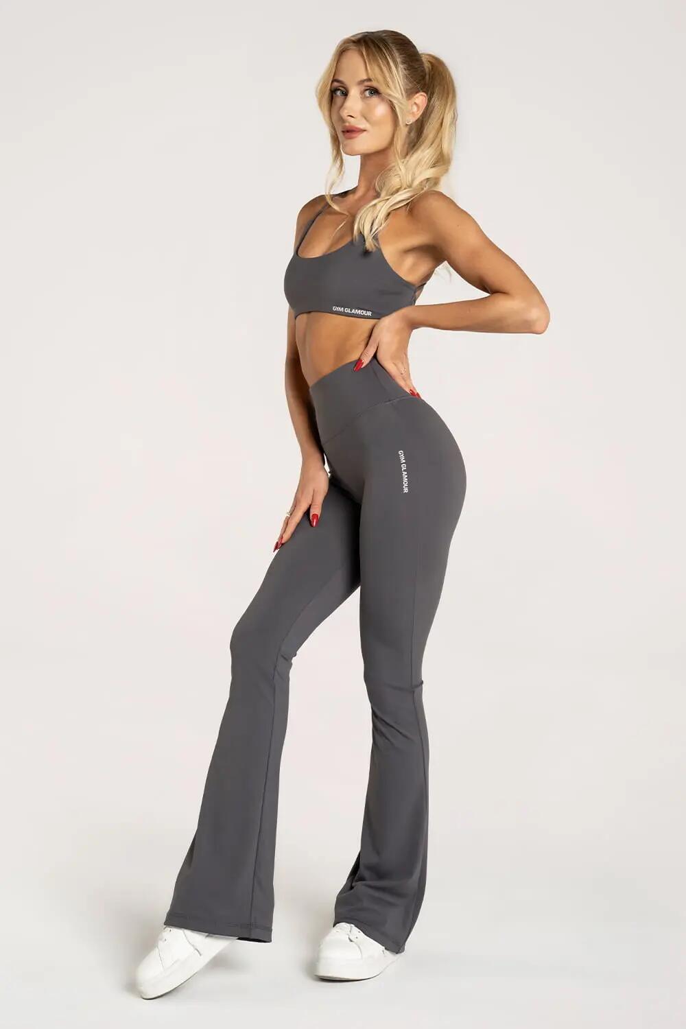 Pantalon pattes d'éléphant femme Gym Glamour 6/7