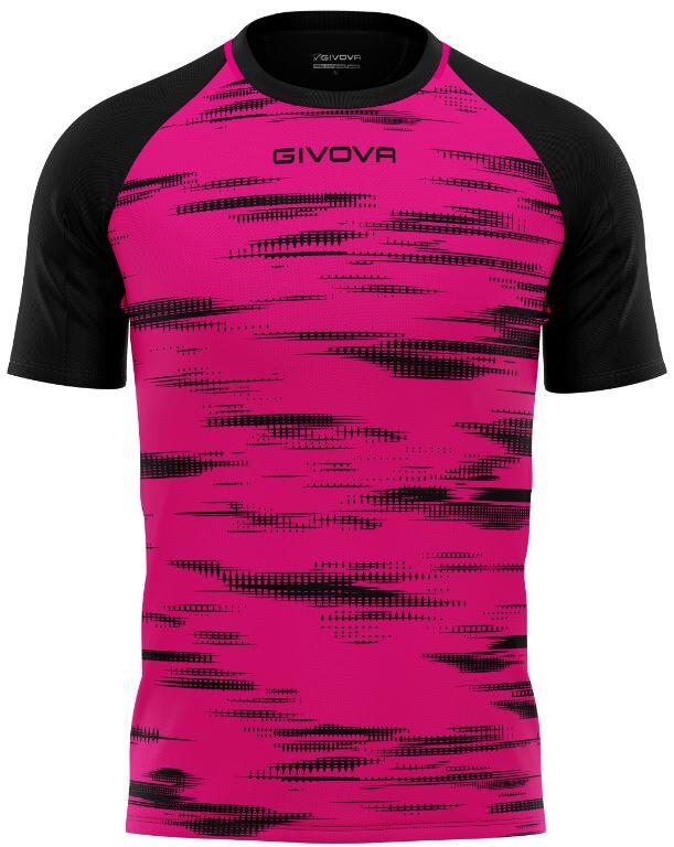 GIVOVA Sports T-shirt Givova Pixel Fuchsia-Black XS