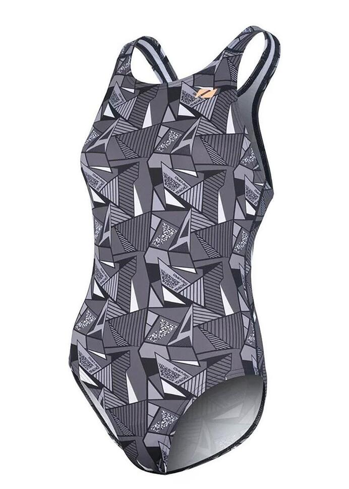 Strój Kąpielowy Zone3 Renew Classic Openwater – Czarno-Szary – Rozmiar 14