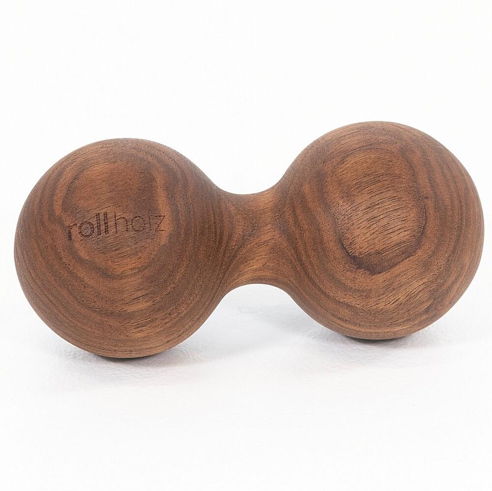 ROLLHOLZ Duoball Doppelkugel Walnuss 7 cm Faszientraining Handmade in Germany - ROLLHOLZ
