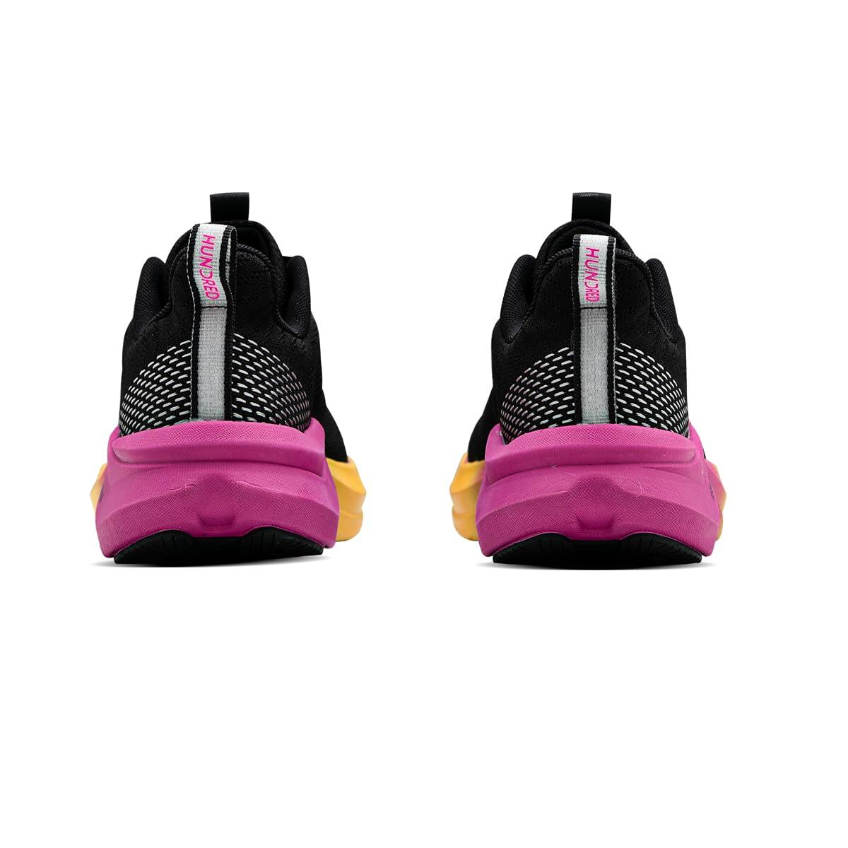 Laufschuhe | GLIDE PACE | Unisex | Schwarz/Gelb/Orchidee – Größe 44 EU 2/7