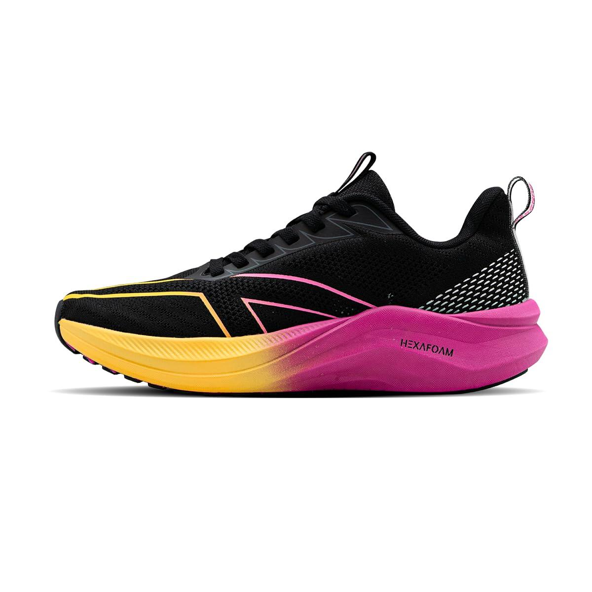 HUNDRED Hundred Glide Pace Running shoe | Schwarz/Gelb/Orchidee | Größe 46 EU