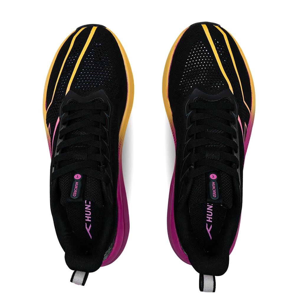 Laufschuhe | GLIDE PACE | Unisex | Schwarz/Gelb/Orchidee – Größe 44 EU 7/7