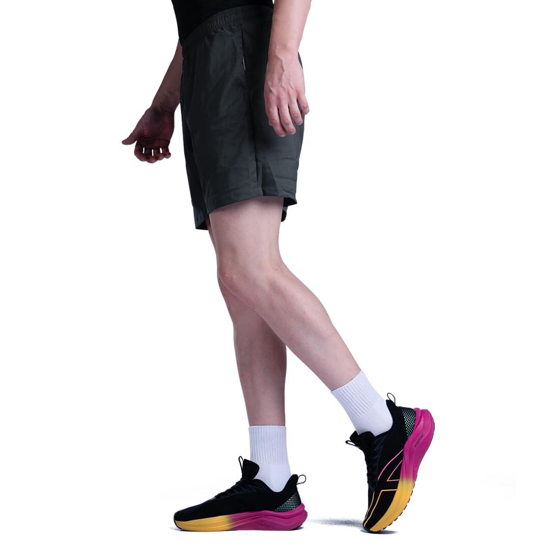 Laufschuhe | GLIDE PACE | Unisex | Schwarz/Gelb/Orchidee – Größe 44 EU 5/7