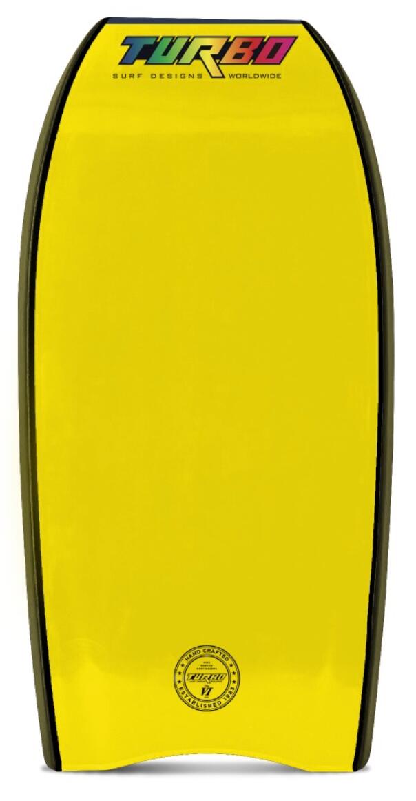 Tabla de bodyboard Turbo 6 PP verde militar/amarillo 42.5 3/3