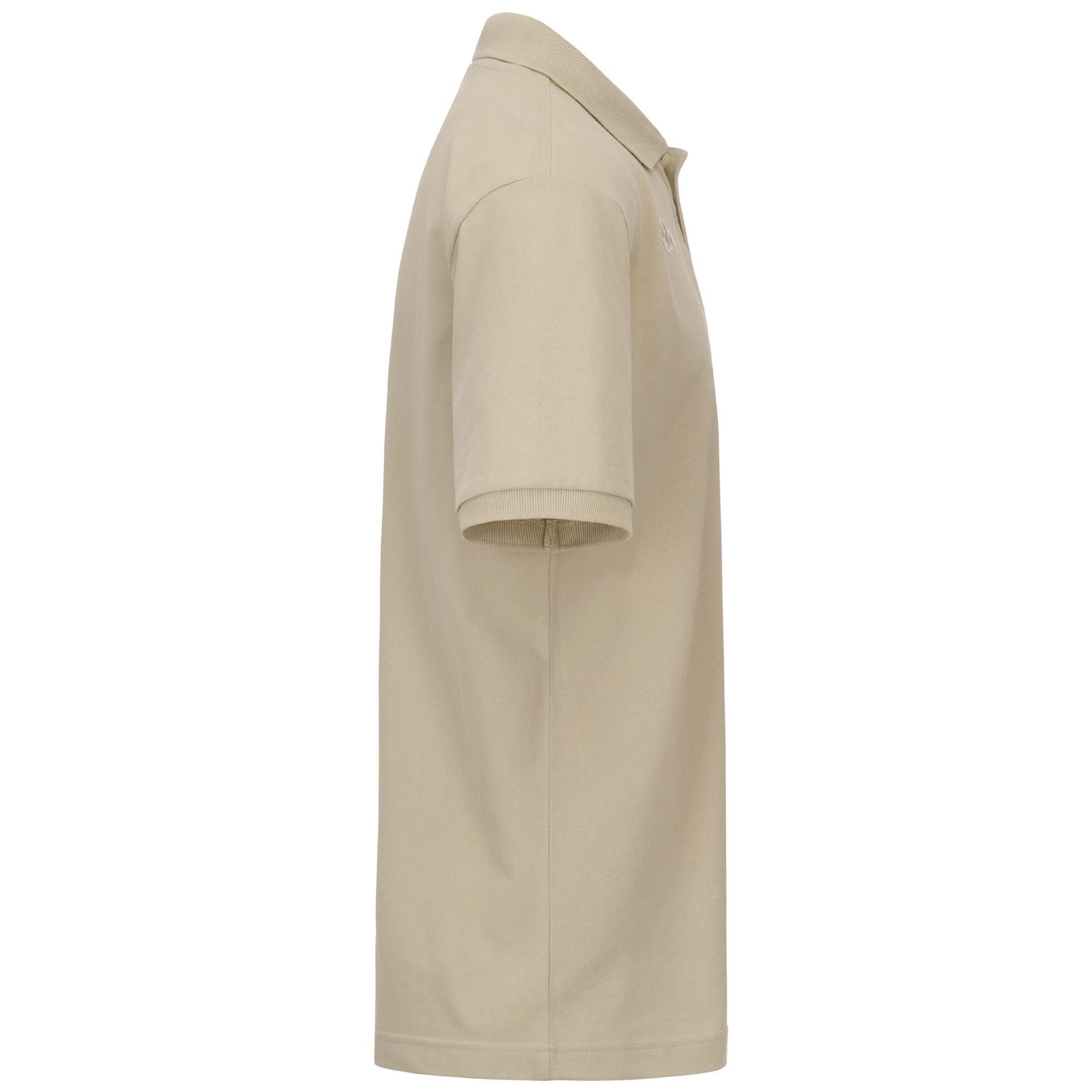 Polo da uomo in cotone beige da sportivo 2/5