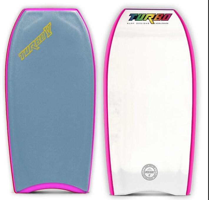 TURBO SURF DESIGNS Tabla de bodyboard Turbo 5 PP azul claro/blanco 42