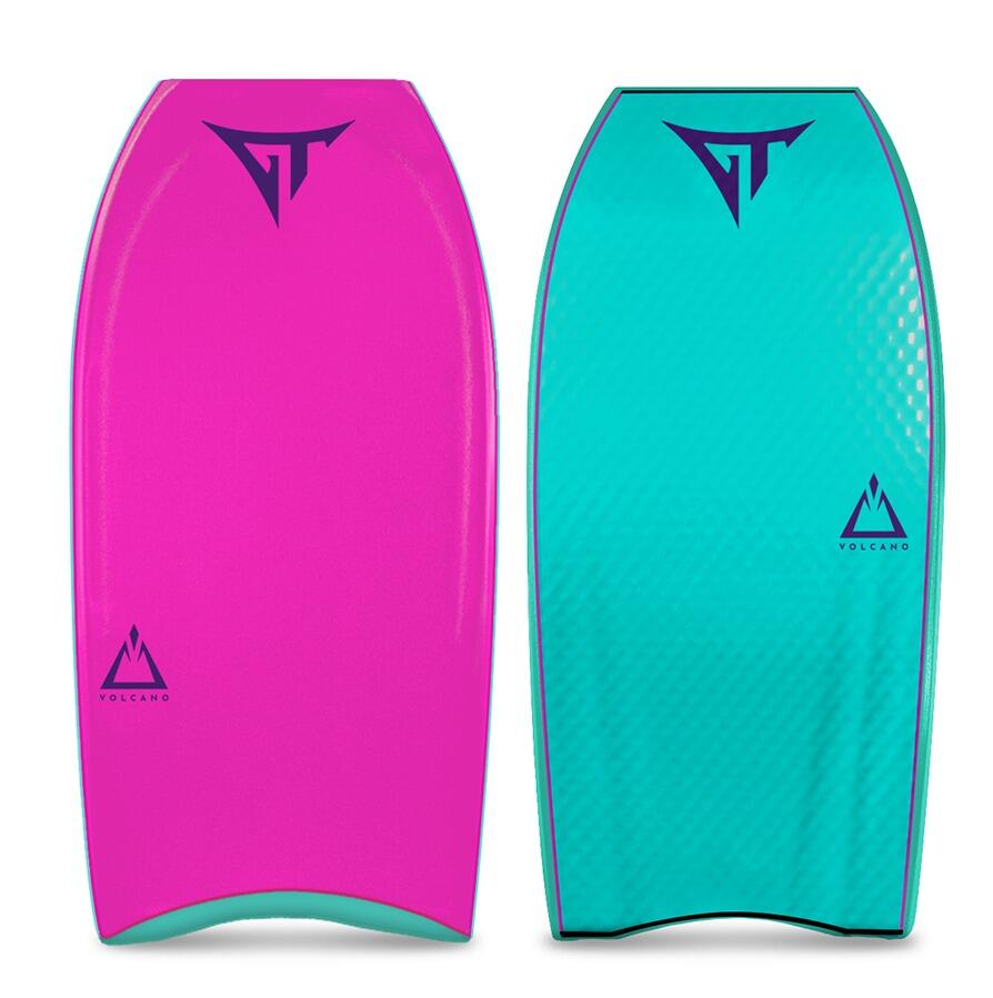 GT BOARDS Prancha de Bodyboard GT Volcano PP Rosa/Turquesa 41,5
