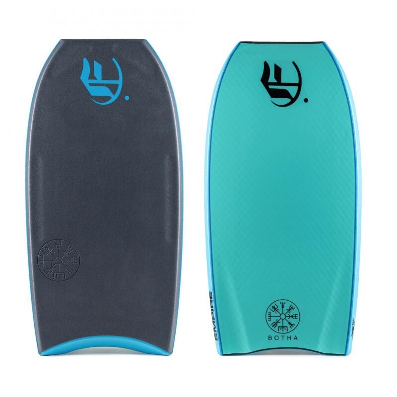 Andre Botha Empire PP Bodyboard, Gray/Turquoise, Size 41