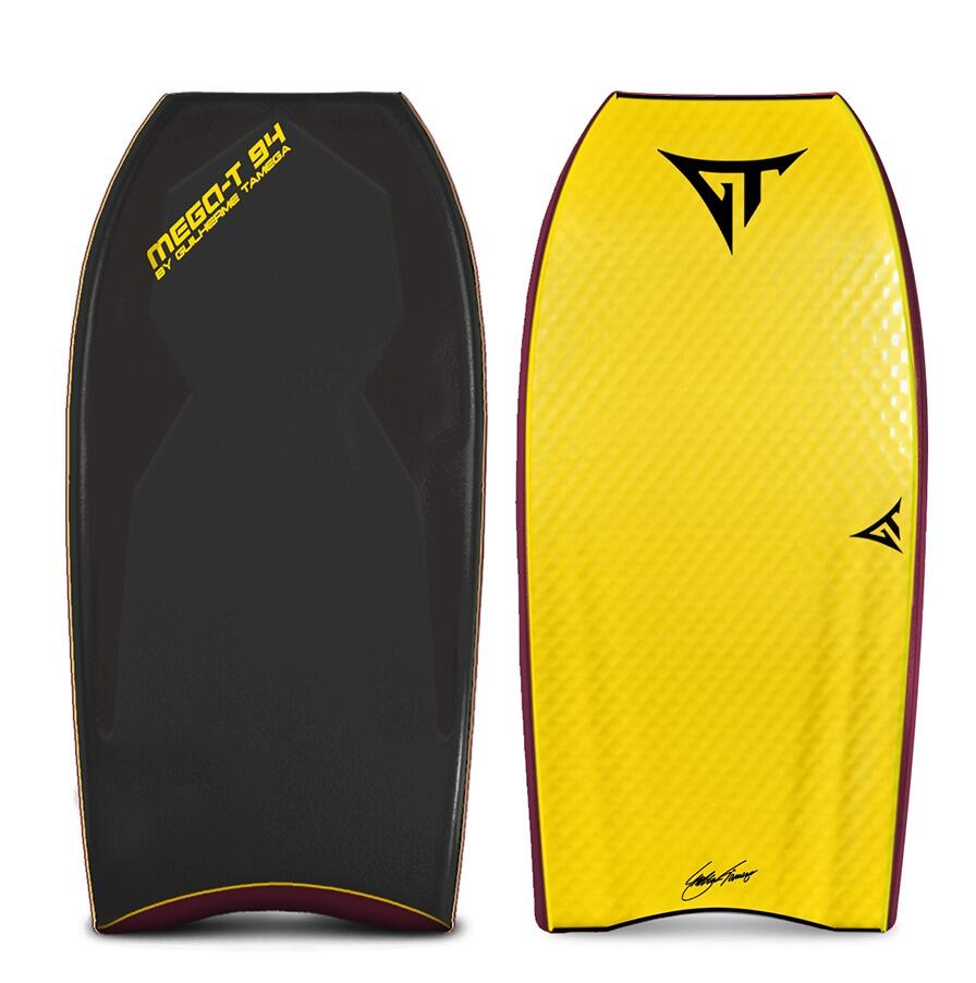 GT BOARDS Tabla de bodyboard GT Mega-T 94 PP negra/amarilla 42.5