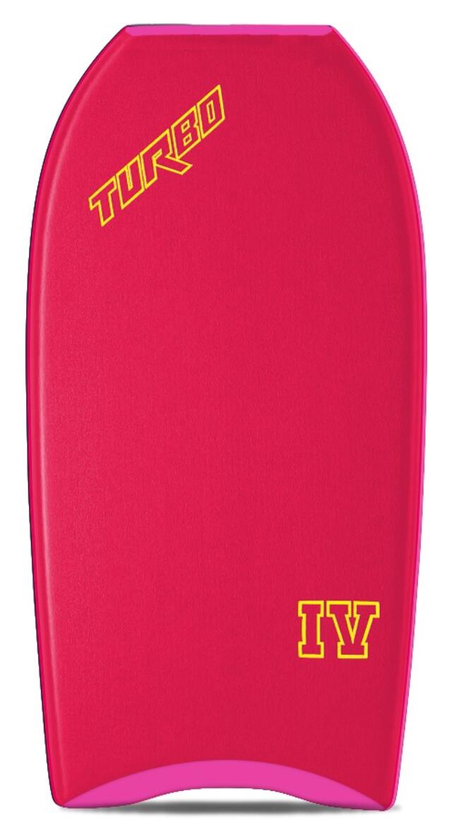 Tabla de bodyboard Turbo 4 PP roja/blanca 42 2/3