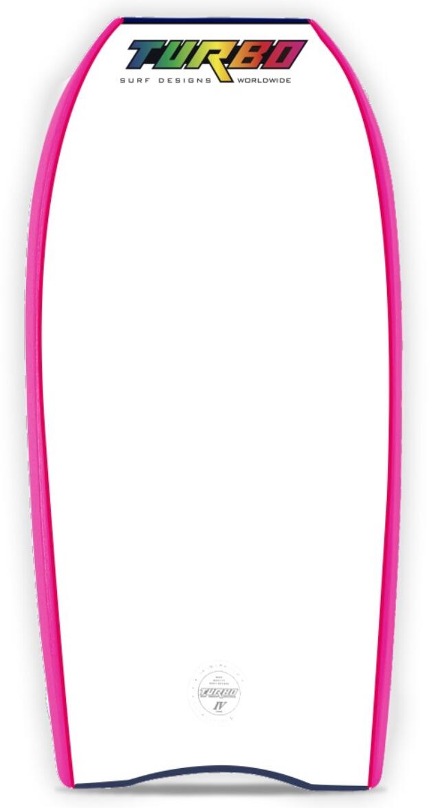 Tabla de bodyboard Turbo 4 PP roja/blanca 42 3/3